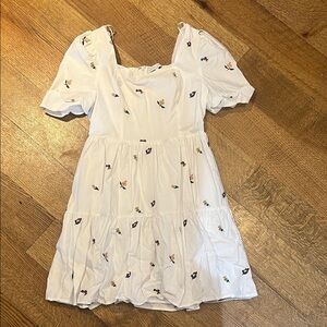 English Factory White Textured Dress